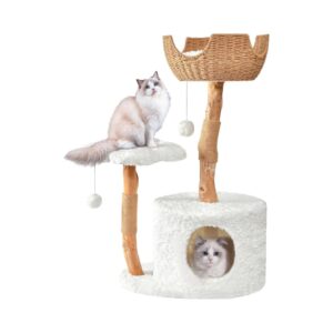 Aesthetic Wood Cat Tree Tower