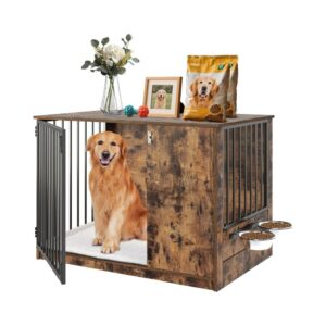 Dog Crate Furniture with Cushion