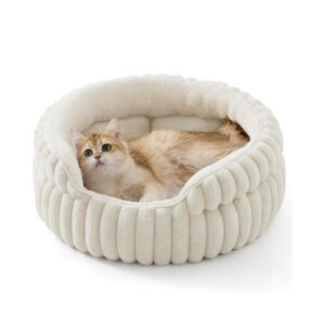 Small Washable Round Cat Bed