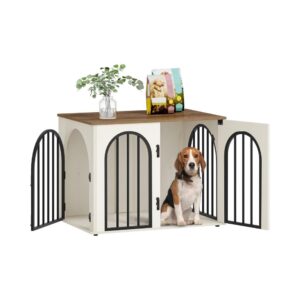 31.5-Inch Wooden Dog Crate