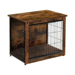 Wooden Kennel Table with Double Doors